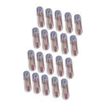 20pcs Contact Lenses Tweezers And Suction Cup Wearing-Brown