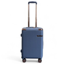 Infinity Leather Hard Shell Cabin 55 x 36 x 22 cm PC Suitcase Luggage Suitable for Easyjet, Ryanair