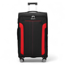 Infinity Leather Medium Suitcase 24" Super Lightweight Expandable Luggage 20% 4 Wheels Spinner 3-Digit Combination Lock Soft Shell Luggage for 15 to