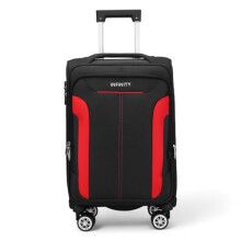 Cabin Carry on Suitcase 20" Lightweight 4 Wheels Spinner 3-Digit Combination Lock Soft Shell Luggage Hand Luggage Flight Bag for EasyJet Ryanair