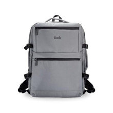 Rock Battersea Underseat Backpack in Grey – Lightweight & Comfortable Travel Backpack – Padded Shoulder Straps, Zip Pockets & Trolley Strap –