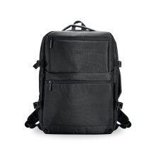 Rock Battersea Underseat Backpack in Black – Lightweight & Comfortable Travel Backpack – Padded Shoulder Straps, Zip Pockets & Trolley Strap –