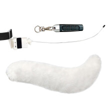 Remote Control Wagging Tail Electric Movable Wolf-Full white