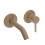 Milano Milano Elements Wall Mounted Bathroom Basin Mixer Tap Lever Handle - Sand 1