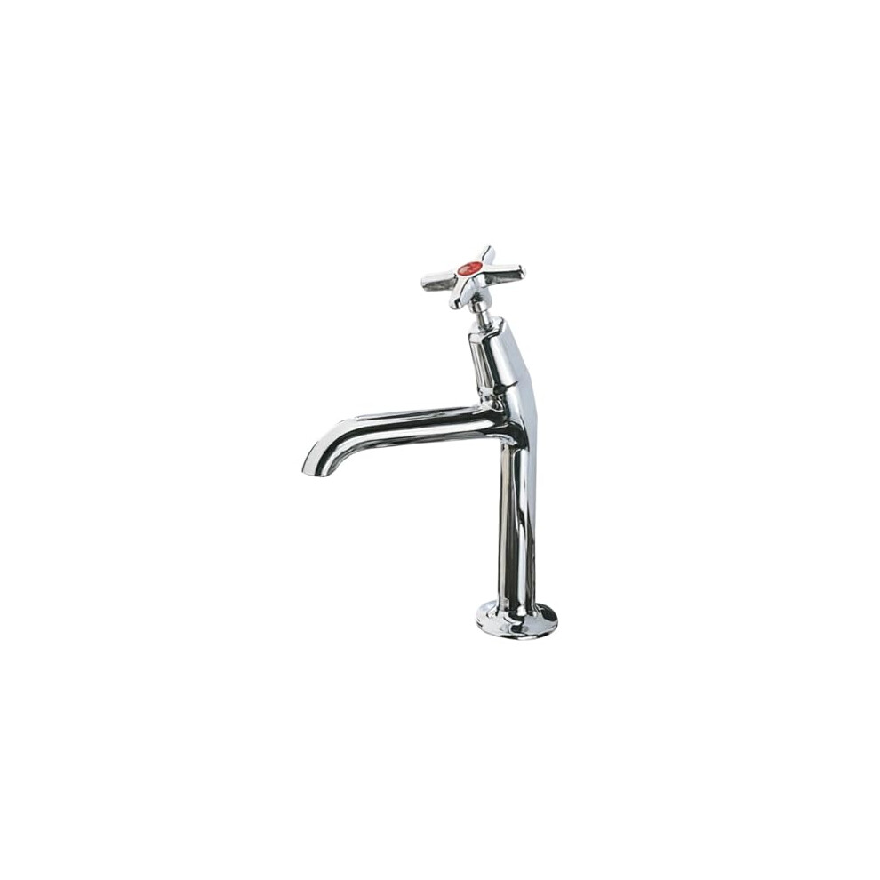 Clever Performa 2158 Cross Top Sink Tap Hot - Traditional Chrome Finish Tap For Kitchen Or Utility Sink Installation 5056866111539
