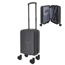 Bordlite Ryanair 40x30x20cm Underseat Cabin Suitcase with Removable Wheels – Carry On Trolley Bag Black | Maximise Space & Reduce Airline Fees |