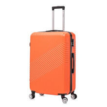 FLYMAX 24" Medium Suitcase Lightweight Luggage 4 Wheel Spinner Travel Case Trolley ABS Hold Check in