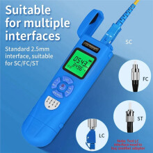 Rechargeable Optical Power Meter -70+10dbm FTTH Fiber Optic Power Meter with LED OPM SC/FC/ST Fiber Power Meter