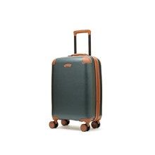 Rock Carnaby Small Carry-on Expandable Hardshell Suitcase in Emerald Green