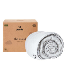 Panda Summer Cloud Bamboo UK Single Sized Duvet | Breathable & Hypoallergenic | Comfy, Fluffy, Lightweight| Microfibre & Bamboo Blend | Suitable for