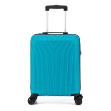 DK Luggage Carry-on 20” Cabin EasyJet, BA, Jet 2 Hard Shell Hand Luggage Approved Suitcase 4 Wheel Spinner Luggage ABS101 (Aqua, 20" Cabin)