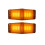 10Pcs LED  Lights Front Double Burner Indicator LampFor     Truck Lorry Front Grill Light B 2