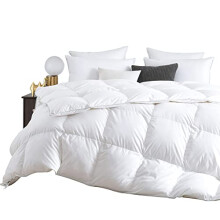 KISAA Living Goose Feather and Down Duvet/Quilt 13.5 Tog White with 100% Cotton Down Proof Fabric – Machine Washable - All Season Duvet/Quilt, Box