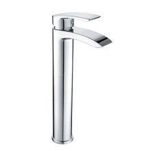 Fual Chrome Waterfall Tall Basin Mono Tap Waterfall Spout Design Lever Handle Countertop Sink Tap Basin Mixer Tap Sink Taps for Bathroom Basin
