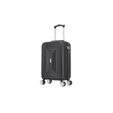 20" Carry on Cabin Suitcase Super Lightweight 4 Wheel Dual Spinner ABS Hard Shell Luggage with Built in 3-Digit Combination Lock for EasyJet Ryanair