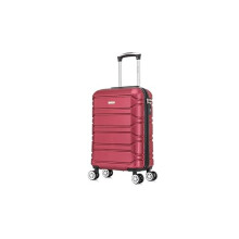20" Carry on Cabin Suitcase Super Lightweight 4 Wheel Spinner ABS Hard Shell Luggage with Built in 3-Digit Combination Lock for EasyJet Ryanair