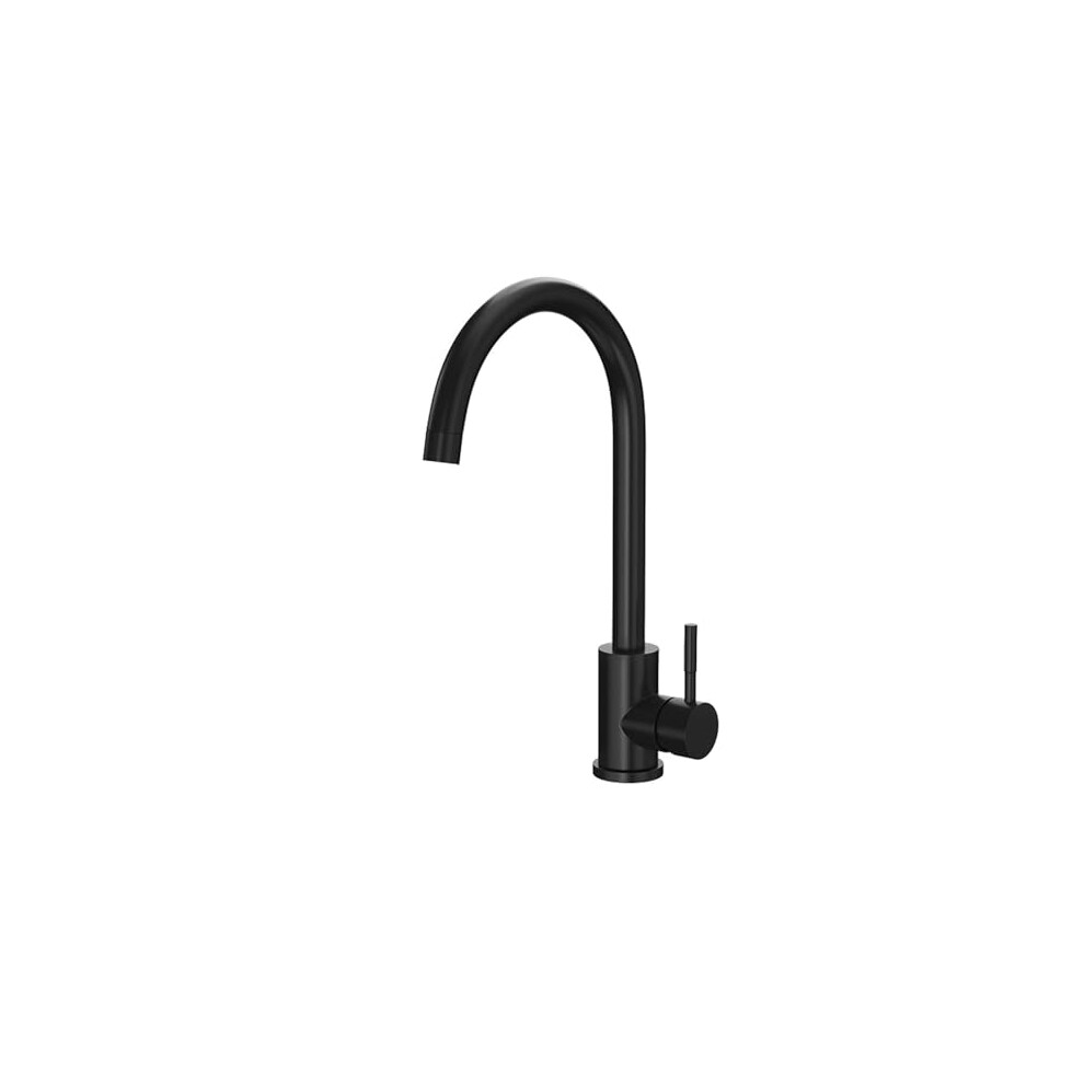 Reginox Taravo MB Matt Black Single Lever Swan Neck Kitchen Mixer Tap NEW - Image 6