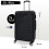 Black Medium Check in Suitcase 72 x 47 x 25 cm Hard Shell Luggage Case 3