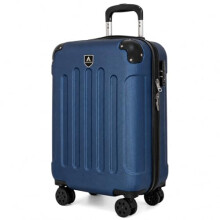 ANIKEES Lightweight Travel Cabin Bag, Carry On Suitcase, ABS, Water Resistant, Safe Locking System, EasyJet Overhead Compliant (Navy Blue)