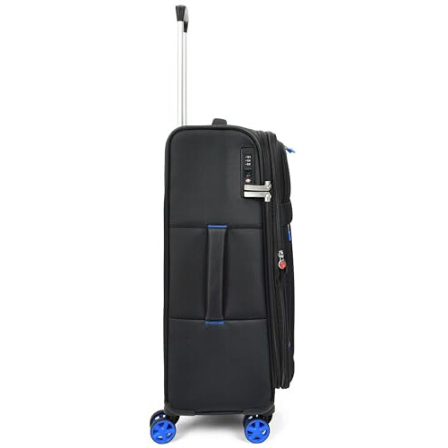Four Wheel Suitcase Luggage TSA Lock TrekMate (Black, Medium) 2