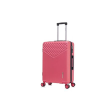 24" Medium Suitcase Lightweight 4 Wheel Spinner ABS Hard Shell Luggage for 15 to 20kg 66 Litre