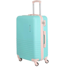 Fergana 28" Large Checked Luggage, ABS Hard Shell Spinner Suitcase with Built in TSA Lock, Lightweight Durable Travel Trolley Case for Long Trips