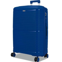 FLYMAX 24" Medium Suitcase 4 Wheel Lightweight Luggage Hard Shell Polypropylene Travel Case Hold Check in Fits 15kg - 20kg Medium Size + 3 Digit Lock