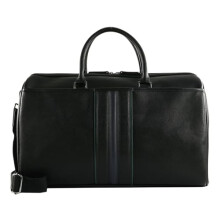 Ted Baker Travel Bag Kelvin Stripe PU Holdall Bag Black