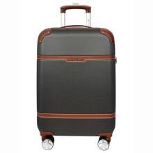 House Of Leather Four Wheel Suitcase Hard Shell Luggage Expandable Sizes Deluxe Grey (Small)