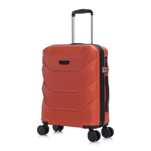 Rocklands Cabin Suitcase 55x40x20cm Hard Shell TSA Lock, 4 Spinner Wheels, Lightweight Hand Luggage Small Travel Bag, Approved for 100+ Airlines