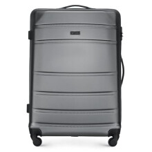 WITTCHEN Travel Suitcase Carry-On Cabin Luggage Hardshell Made of ABS with 4 Spinner Wheels Combination Lock Telescopic Handle Globe Line Size Large