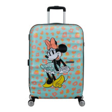American Tourister Wavebreaker Disney - Minnie Mouse Large Hardshell Suitcase (77 cm), Travel Spinner, TSA Lock, 4 Wheels, 96 L, 4.2 kg - Minnie