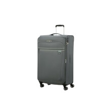 American Tourister Large Expandable Soft Trolley Suitcase 4 Swivel Wheels Integrated 3 Digit Combination Lock with TSA Function Features Recyclex