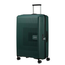 American Tourister Aerostep - Spinner L, Expandable Case, 77 cm, 101.5/109 L, Green (Dark Forest)