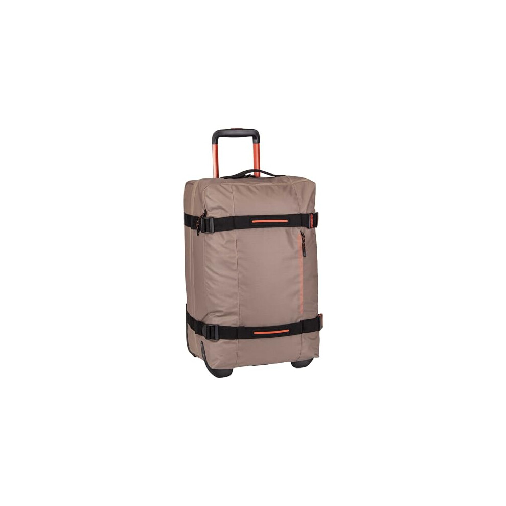 American Tourister Urban Track Duffle Travel Bag S, Beige/Orange, Standard Size, Wheeled Travel Bag