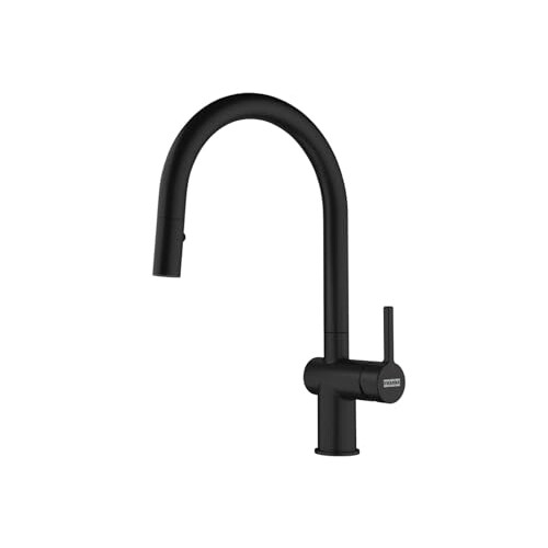 Franke Kitchen Sink tap with a Pull-Out spout and Spray Function from Franke Active J Pull Down Spray - Black matt - 115.0653.404