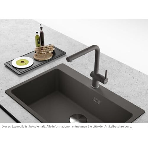 Franke Franke Kitchen Sink tap with a Pull-Out spout Active L Pull Out Spray - Slate Grey - 115.0721.464 1