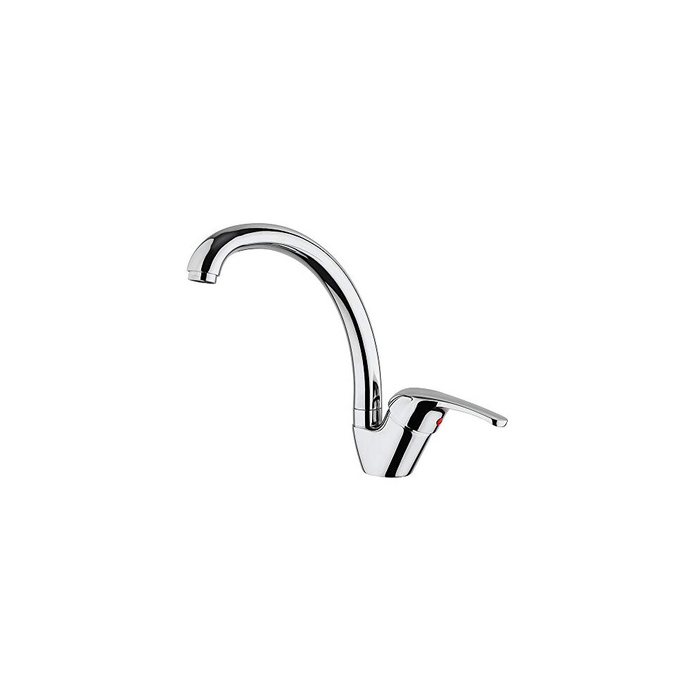 Paini Â Single Lever Kitchen Mixer Tap, Sink, Chromed, Side Lever, Adjustable Conical Spout, Modern Design, Entirely Produced And Worked In Italy 8051835026552