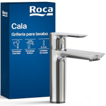 Roca Cala Cold Start Basin Mixer Tap with Cold Start Technology, Single Lever Sink Faucet with Flexible Power Links, Easy Installation Bathroom Mixer,