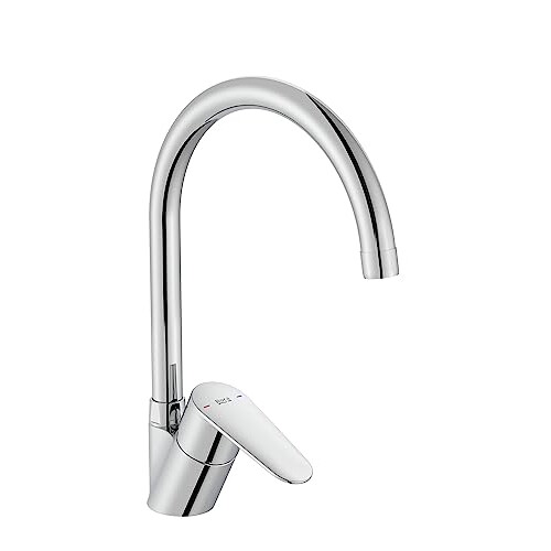 Roca Roca A5A8E4FC00 Kitchen Mixer, Victoria Plus Collection, Chrome