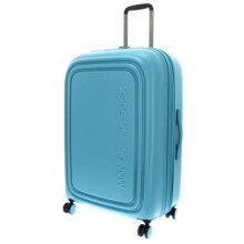Mandarina Duck LOGODUCK + Trolley Large EXP, Aqua, 49 cm x 31 cm x 75 cm, Linea iconica di in policarbonato