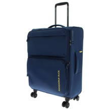 Mandarina Duck Zephyr Trolley Medium EXP, Dress Blue, 43 cm x 25 cm x 67 cm, Trolley Medio espandibile in Tessuto morbido