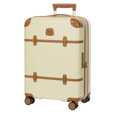 Bric's Bellagio 3.0 Spinner Trunk - Luxury Hardshell Luggage with Large Wheels, Telescopic Handle, Leather Detailing - Expandable Rolling Suitcase,