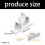 20pcs Strong Plastic Cable and Pipe Clamps Adjustable-White 5