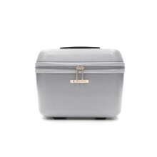R RONCATO Hard Beauty with Shoulder Strap 19 x 27 x 34 cm, silver, BEAUTY CASE, Classic