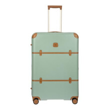 Bric's Bellagio 3.0 Spinner Trunk Luxury Hardshell Check In Luggage with Large Wheels, Telescopic Handle, Leather Detailing - Expandable Rolling