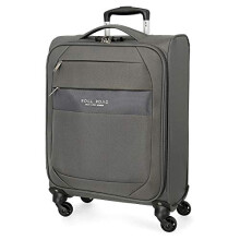 Roll Road Royce Grey Cabin Suitcase 40 x 55 x 20 cm Soft Polyester Combination lock 39 Litre 2.1 kg 4 Wheels Hand Luggage