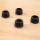 100 Pcs Black Plastic 25mm Dia Blanking End Caps Round Tube Insert 4