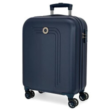 Movom Riga Blue Cabin Suitcase 40x55x20 cm Rigid ABS Combination lock 37 Litre 2.8 Kg 4 Double Wheels Hand Luggage