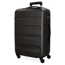 Roll Road Flex Black Medium Suitcase 46x65x23 cm Rigid ABS Combination Lock 56 Litre 3.1 kg 4 Wheels